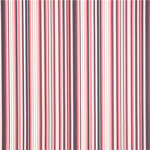 pale pink grey and white stripes fabric by Michael Miller Fabric by ...