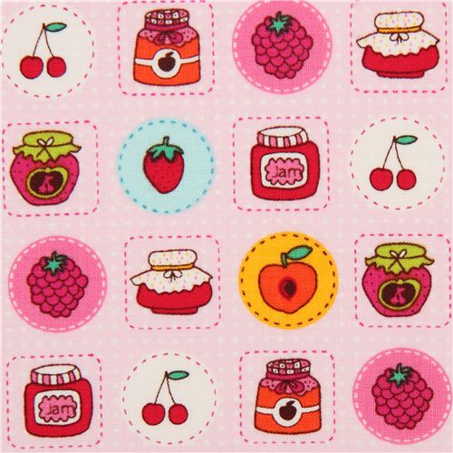 Sweet Strawberries Novelty Cotton Fabric
