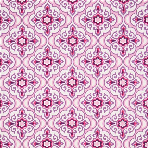 pale pink ornament fabric par Michael Miller from the USA 2