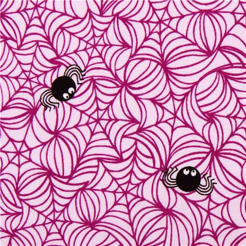 pale purple Riley Blake spider web fabric Halloween Magic 2
