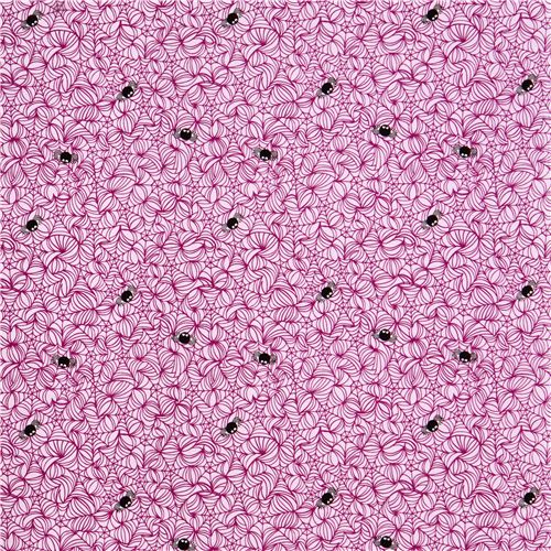 pale purple Riley Blake spider web fabric Halloween Magic 4