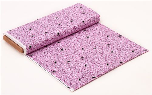 pale purple Riley Blake spider web fabric Halloween Magic 5