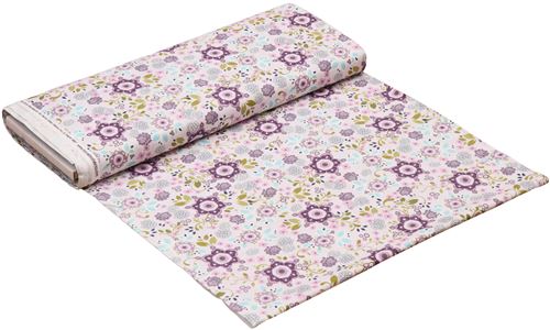 pale purple cute pink purple flower leaf fabric by Henry Glass 3