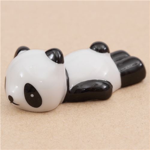 panda bear ceramic chopstick rest bento sleepy panda - modeS4u