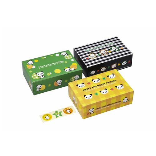 panda bear checker disposable paper bento box sandwich box Bento