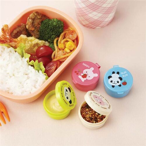 panda rabbit mini sauce containers for Bento Box Lunch Box modeS4u