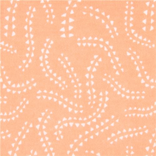 Tissu bio en jersey pche avec des formes et ondulations, Field Day Tissu