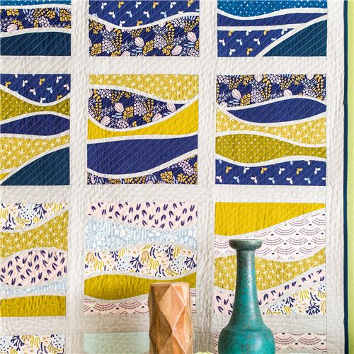 peach cute oyster pearl Cloud 9 organic cotton fabric Underwater 4