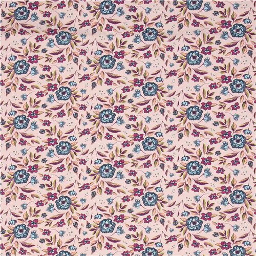 Coupon De Tissu Vintage French Fabric - Motif Semis De Fleurs - Pour Blouse - Occasion