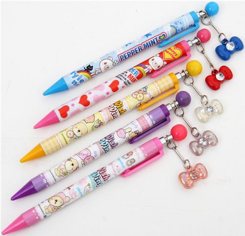 pink pencil kawaii teddy bear matryoshka - Pens-Pencils - Stationery