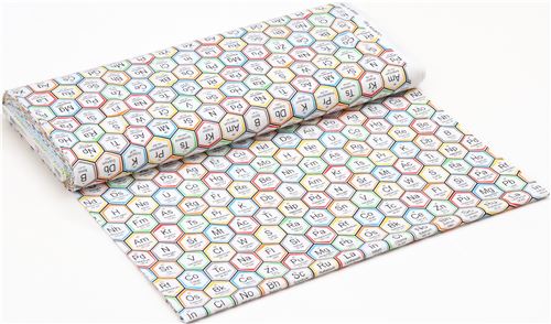 Remnant 45 cm - periodic table fabric by Robert Kaufman 3