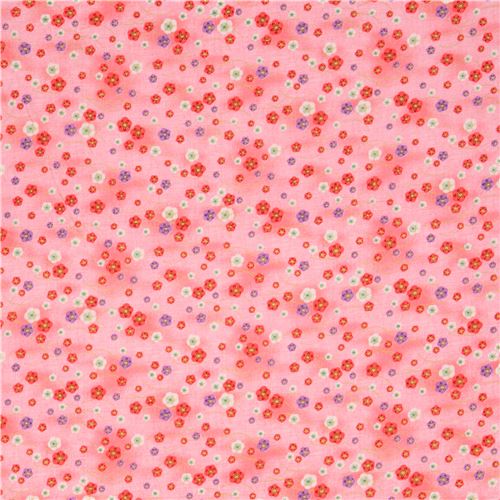 pink Asia purple pink white  blossom flower gold metallic embellishment fabric 2