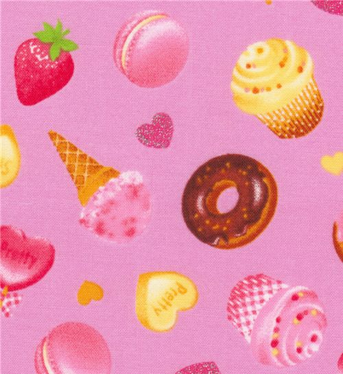 pink Candy Japanese fabric Lecien 1