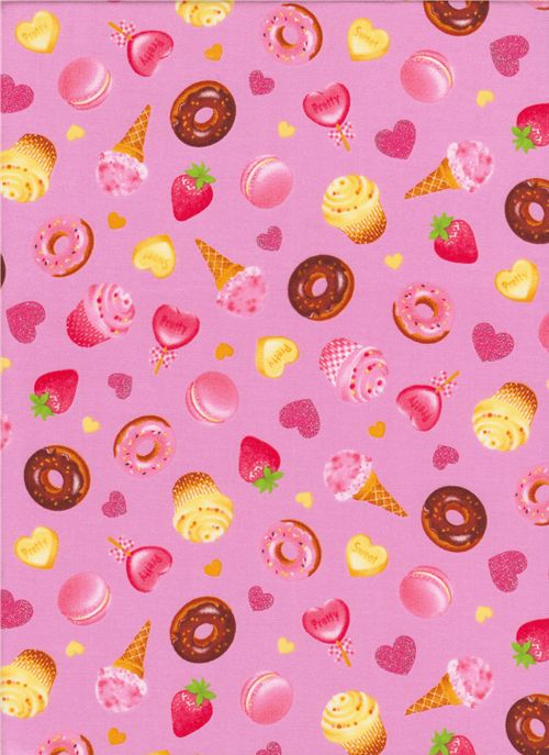 pink Candy Japanese fabric Lecien 2
