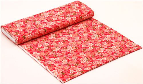 pink Cosmo Sakura cherry blossom fabric from Japan  3