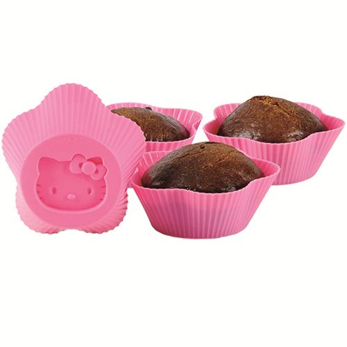 pink Hello Kitty silicone dessert mold cupcake mold modeS4u