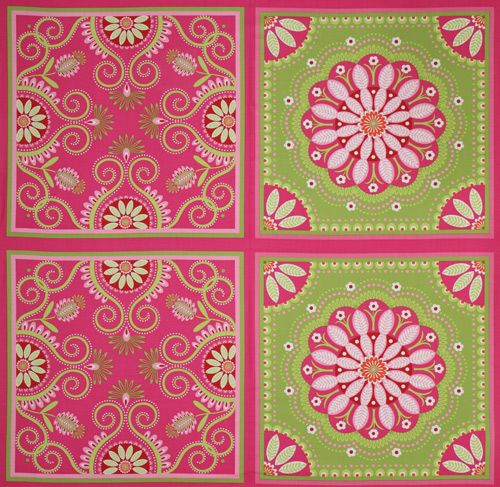 pinker Michael Miller Stoff Gypsy Bandana grosse Blume 1