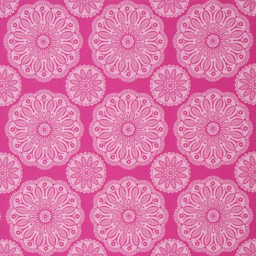 pink Michael Miller fabric Tonal Kaleidoscope flowers 2