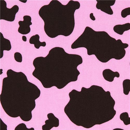 pink Michael Miller fabric pony fur spots 1
