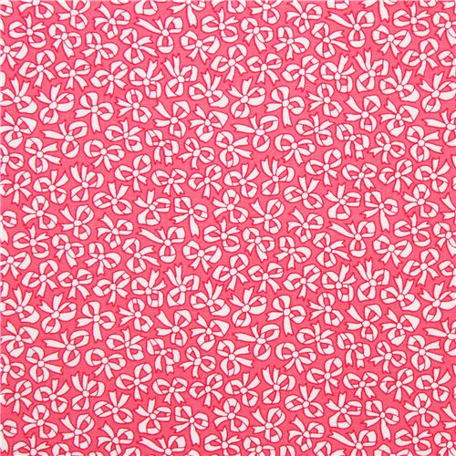 pinker Michael Miller Stoff mit Schleife 2