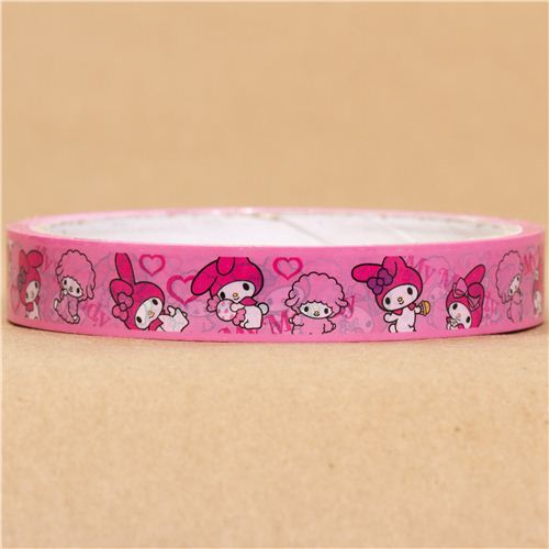 pink My Melody Deco Sticky Tape with cute sheep - modeS4u