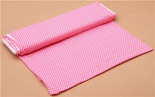 pink Riley Blake polka dot knit fabric from the USA 3