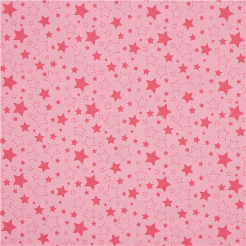pink Riley Blake star fabric from the USA 2