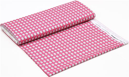 Remnant (34 x 112 cm) - pink Robert Kaufman fabric hedgehog Suzys Minis 3