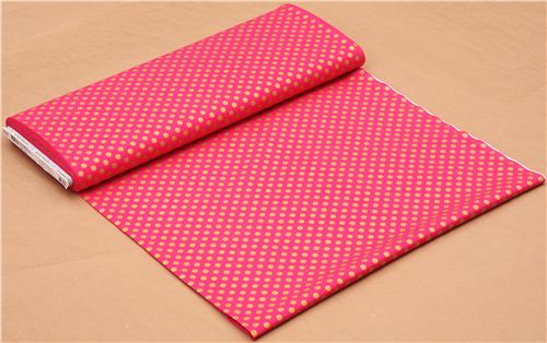 Pink Robert Kaufman Polka Dot Fabric Spot On Azalea Modes4u