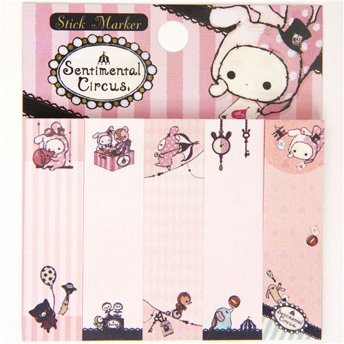 pink Sentimental Circus Postit bookmark sticker modeS4u