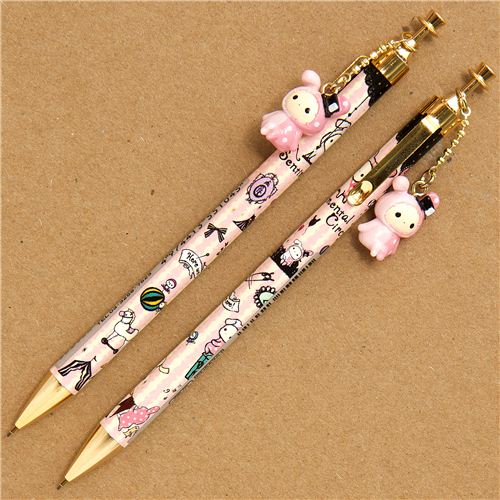 pink Sentimental Circus mechanical pencil with charm PensPencils Stationery Kawaii Shop