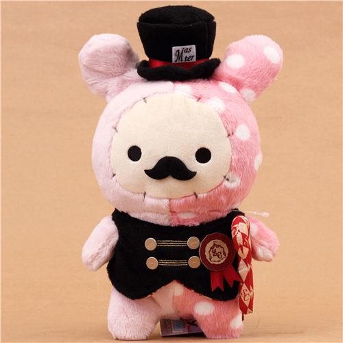 pink Sentimental Circus rabbit with moustache plushie Plush Toys