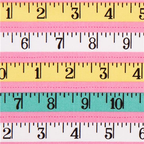 pink Sewing Studio measuring tape retro fabric Robert Kaufman Fabric by  Robert Kaufman - modeS4u