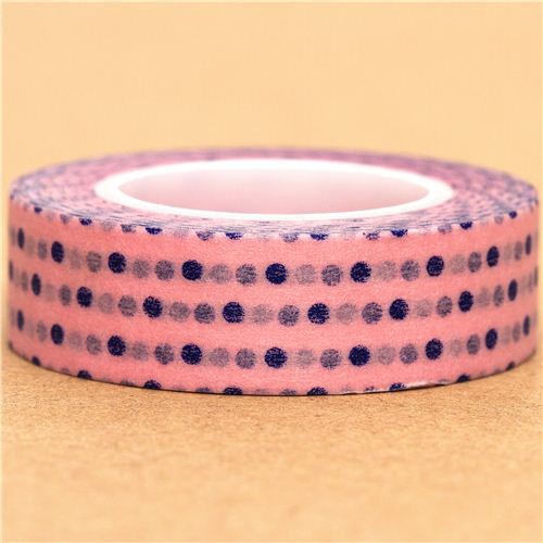 pink Washi Masking Tape deco tape blue dots Washi Masking Tapes