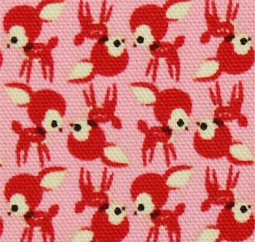 pink baby deer Kokka oxford cloth fabric Bambi Japan 1
