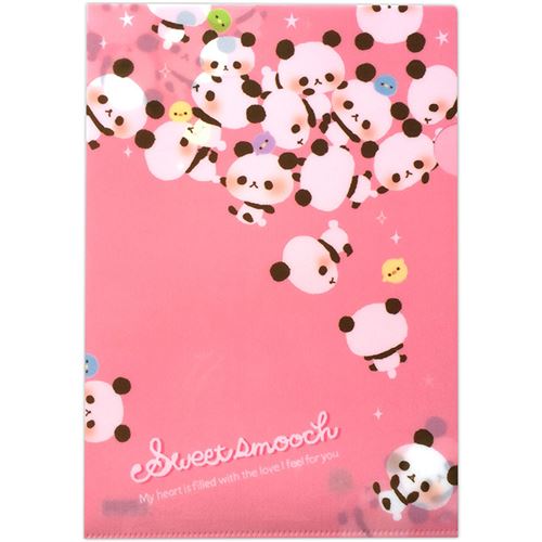 pink blushing panda chicks A4 plastic file folder - Folder - Stationery ...