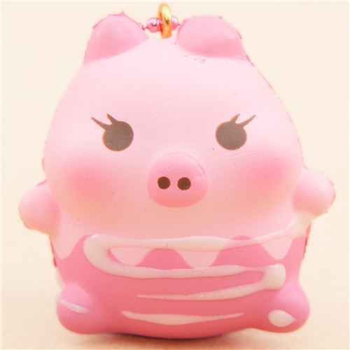 pink chocolate dipped Creamiicandy Marshmellii Girl pig squishy - modeS4u