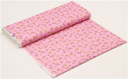 pink crown and tiara fabric by Timeless Treasures 3