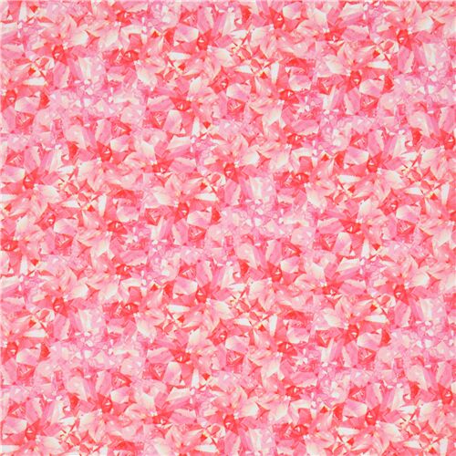 pink crystal birthstone fabric by Robert Kaufman modeS4u