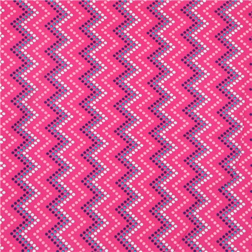 pink dotted pattern Michael Miller interlock fabric 2