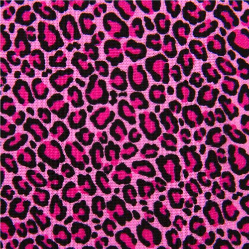 pink fabric with leopard pattern by Timeless Treasures USA - Animal ...