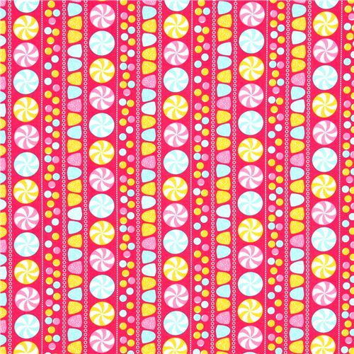 pink fabric with sweets par Robert Kaufman 2