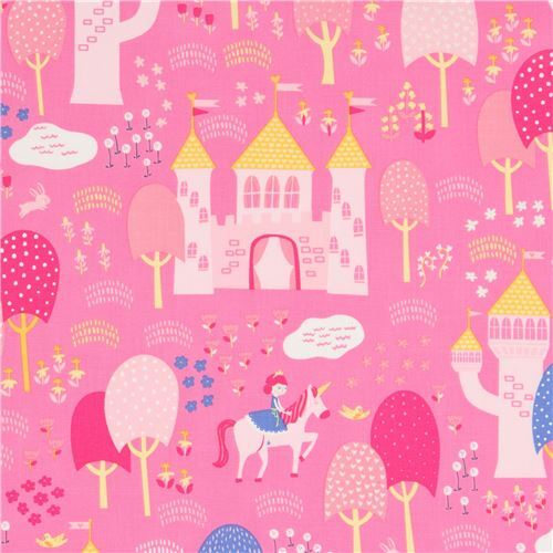 pink fairy tale Moda fabric Fabric