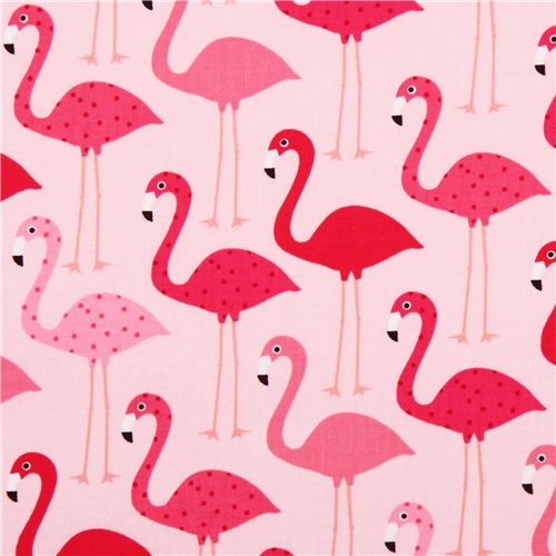 Rosa Flamingo Tier Stoff Urban Zoologie Robert Kaufman Modes4u