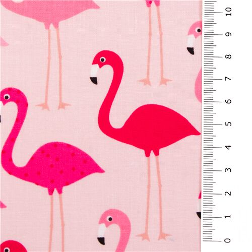 Sold by the Yard Urban Zoologie Pink Flamingos on White Robert Kaufman Fabric AAK-14719-111 FLAMINGO