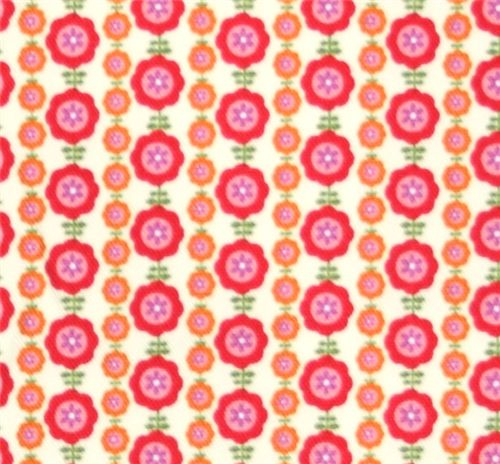 pinke Blümchen Kokka Oxfordstoff aus Japan 1