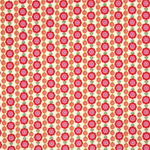 pinke Blümchen Kokka Oxfordstoff aus Japan 2