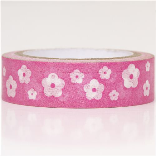 pink flower Washi Masking Tape deco tape - Washi Masking Tapes - Deco ...