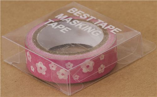 pink flower Washi Masking Tape deco tape - Washi Masking Tapes - Deco ...