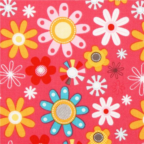 pink flower fabric Riley Blake Girl Crazy Fabric by Riley Blake - modes4u